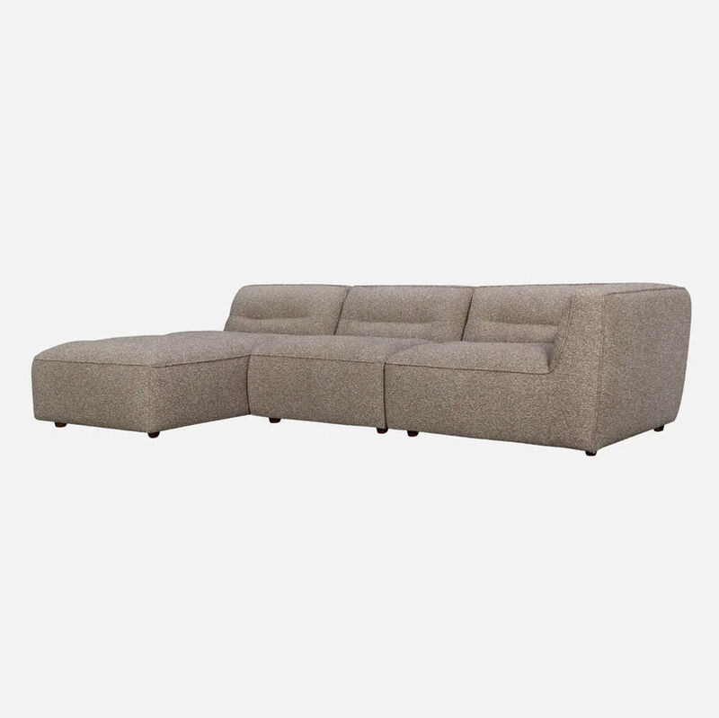 NED Collections Grace Sofa 1 Seater Right Arm - Fawn Cloud image number 3
